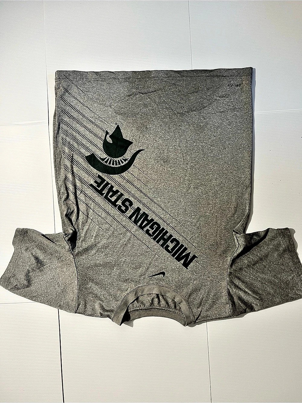 Nike Michigan State Spartans Dri-FIT T-Shirt Gray Medium
